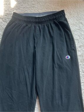 Champion Black Lightweight Sweatpants Drawstring Joggers (S)
